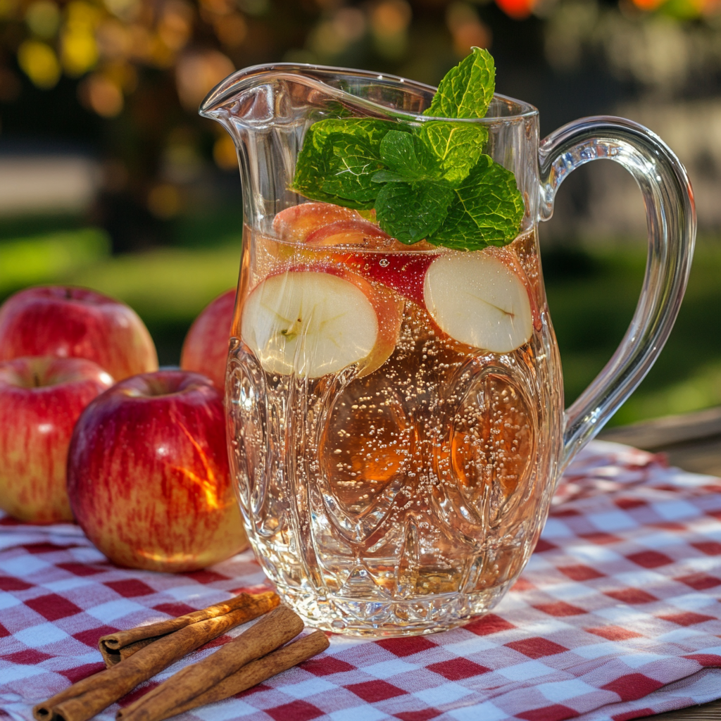 Sparkling Apple Mint Mocktails Recipe – A Refreshing Alcohol-Free Drink