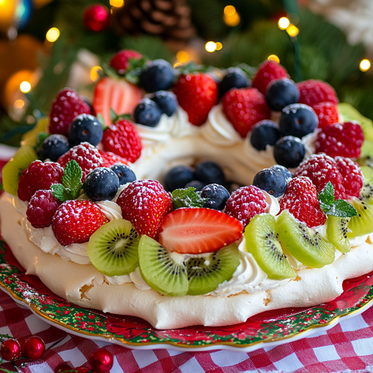 Christmas Pavlova Wreath