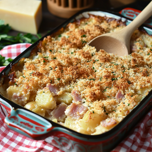 Creamy Potato and Ham Bake