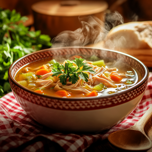 Hearty Leftover Turkey and Vegetable Noodle Soup