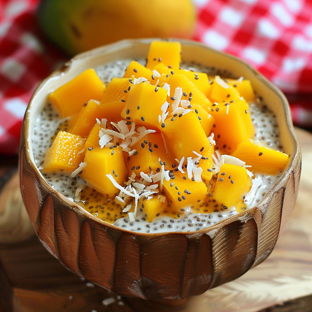 Mango Coconut Chia Pudding Recipe