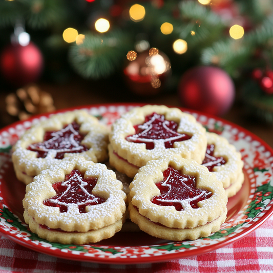 Raspberry Linzer Cookies