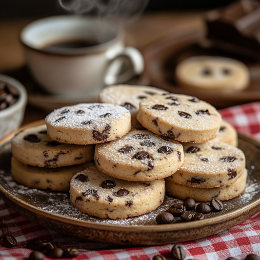 Espresso Chocolate Shortbread Cookies