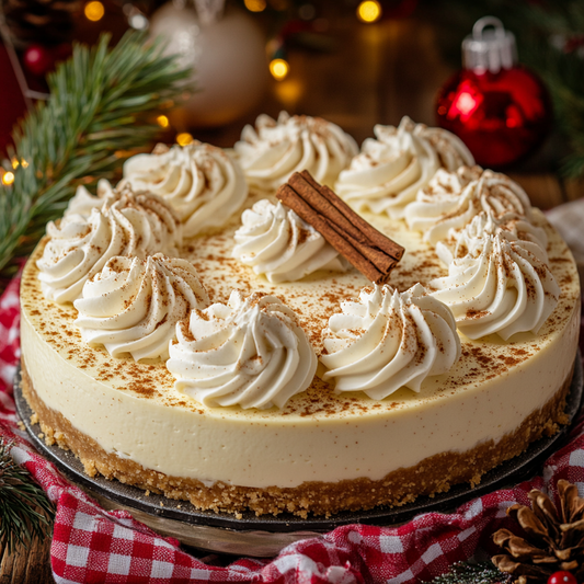 No-Bake Eggnog Cheesecake
