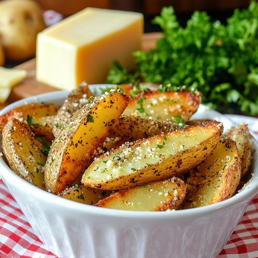 Crispy Baked Parmesan Potato Wedges