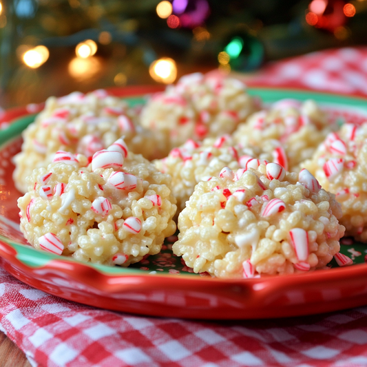 Peppermint White Chocolate No-Bake Cookies