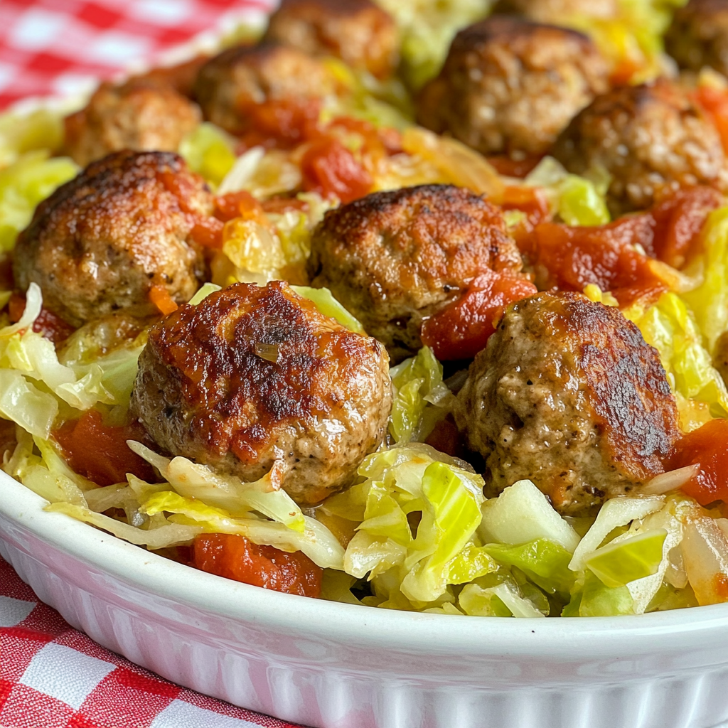 Porcupine Meatballs with Cabbage