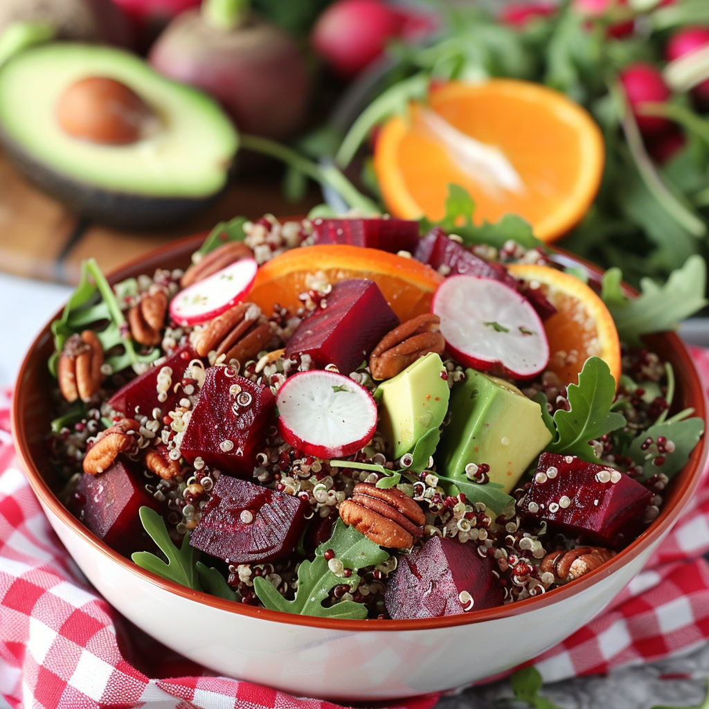 Vegan Roasted Beet and Quinoa Salad - A Nutritious and Satisfying Meal