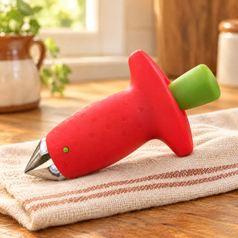 Berry Red Strawberry Huller