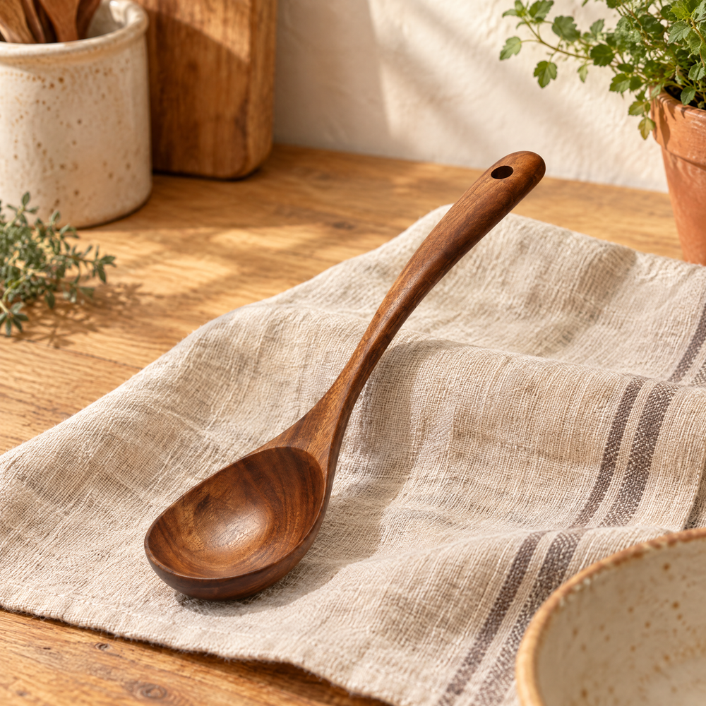 Broth Acacia Soup Spoon