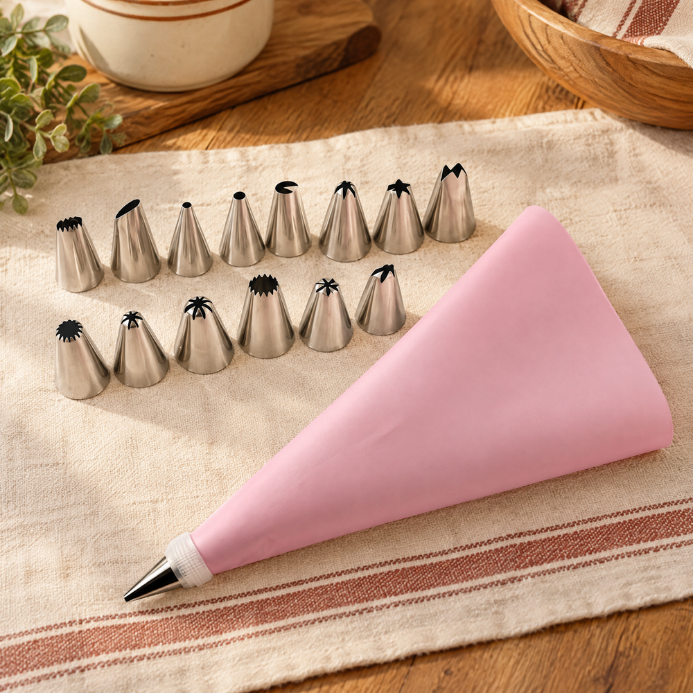 Swirl Pink Piping Kit