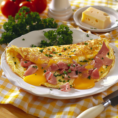 Mastering the Perfect Cheese & Ham Omelet: A Delicious Start to Your Day