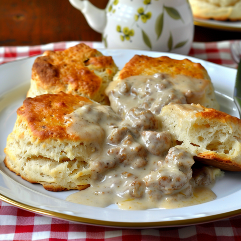 Southern-Style Biscuits & Gravy: A Hearty Family Breakfast Recipe