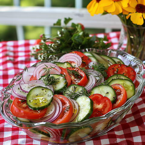 Cucumber Tomato & Onion Salad: A Fresh and Flavorful Summer Side Dish