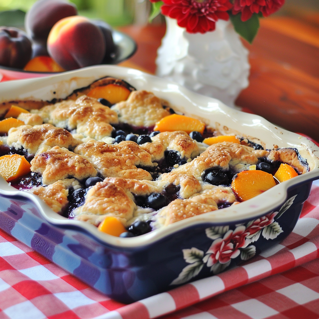 Grandma's Blueberry Peach Cobbler Recipe - A Classic Summer Dessert