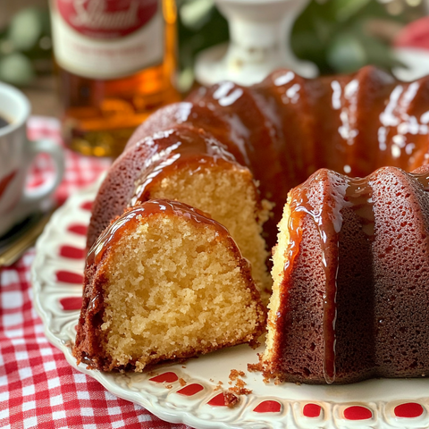 Classic Rum Cake with Rum Butter Glaze