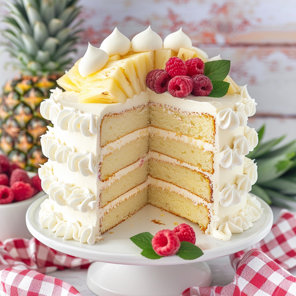 White Chocolate Pineapple Heaven Cake Recipe – Grandmother's Kitchen