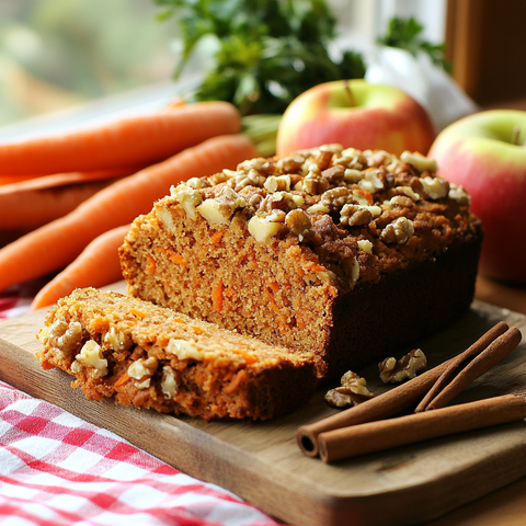 Carrot Apple Loaf - Moist and Delicious