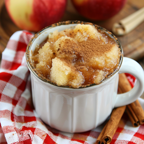 Quick and Easy Apple Cinnamon Microwave Mug Cake Recipe