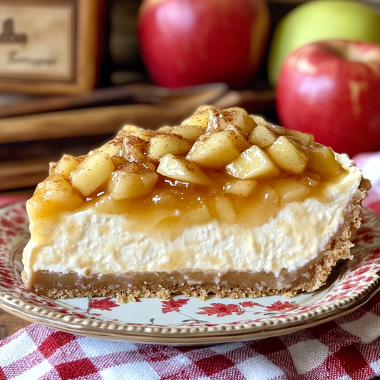 No-Bake Apple Greek Yogurt Cheesecake