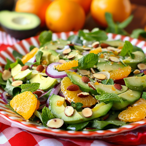 Refreshing Avocado and Citrus Salad with Orange Vinaigrette