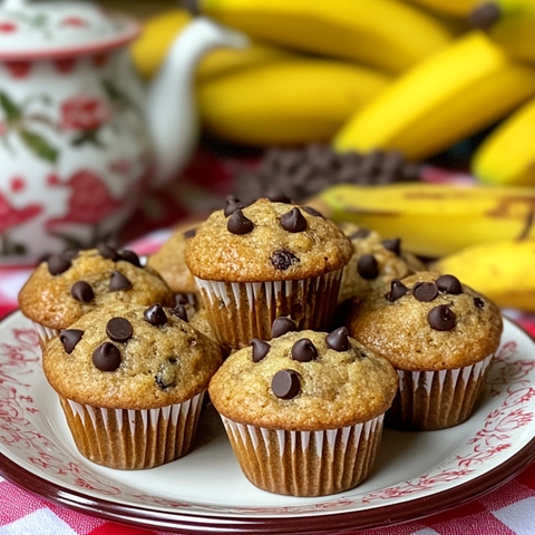 Moist Banana Chocolate Chip Muffins Recipe