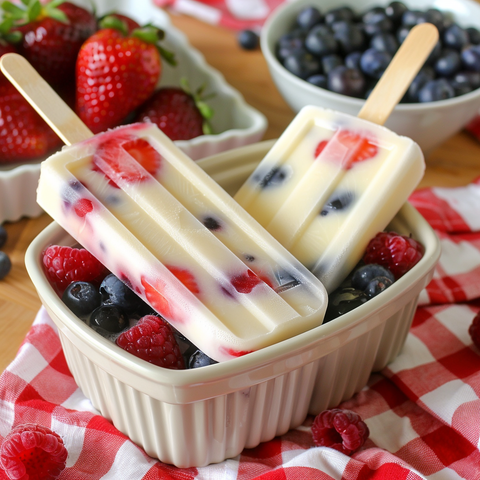 Delicious Berry Yogurt Popsicles – A Healthy, Fun Frozen Treat for Kids and Adults