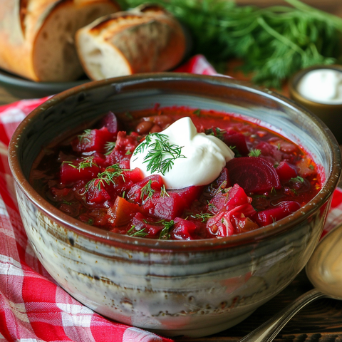 A Traditional Ukrainian Borscht Recipe