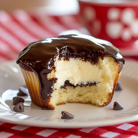 Boston Cream Pie Cupcakes Recipe – Creamy, Chocolatey, and Irresistible