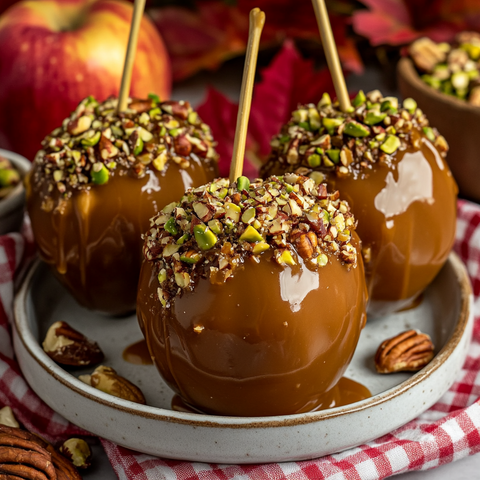 Caramel Apples Made With Honey