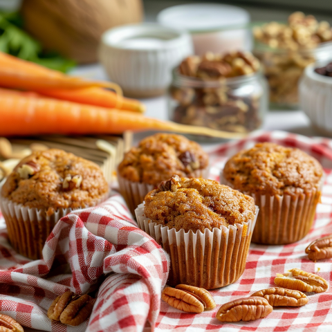 Healthy Carrot Muffins with Pineapple – Perfect for Lunchboxes & Hikes