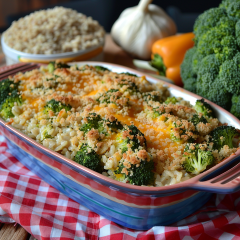 Cheesy Broccoli and Rice Casserole: A Comforting Family Favorite