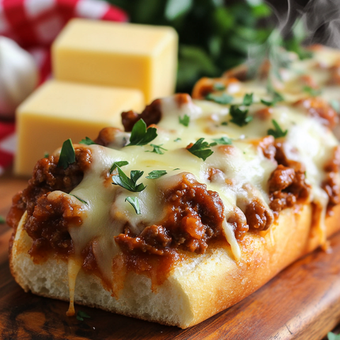 Cheesy Garlic Bread Sloppy Joes: A Quick and Delicious Meal for Any Occasion