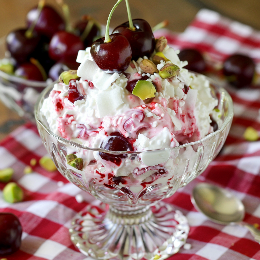 Cherry Fluff: A Light and Refreshing Dessert