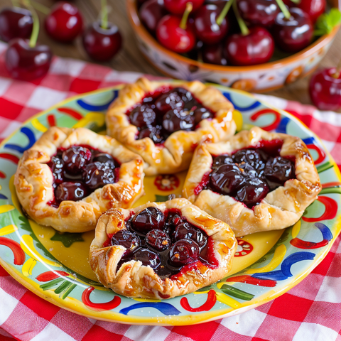 Easy Mini Cherry Galettes Recipe with Pre-Made Crusts