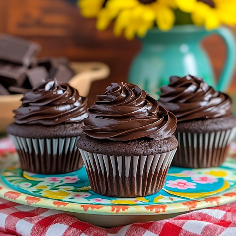 Dark Chocolate Coffee Cupcakes