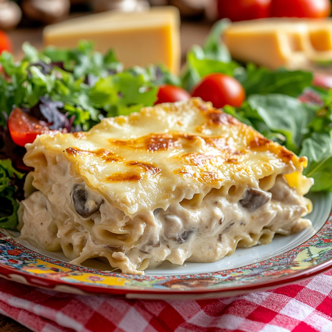 Creamy Chicken and Mushroom Lasagna