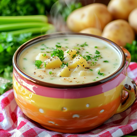 Old Fashioned Creamy Potato Soup Recipe – Comfort Food