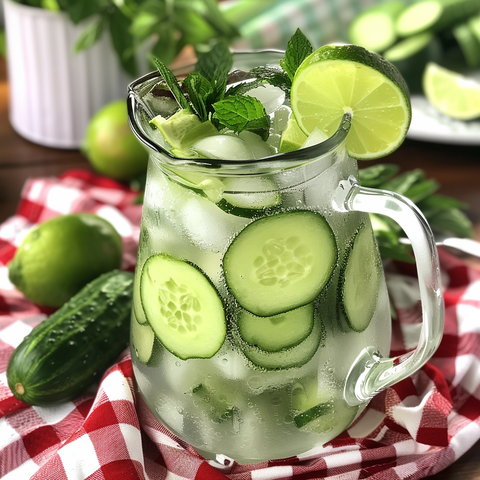 Cucumber Lime Cooler: A Refreshing, Hydrating Beverage for Hot Summer Days