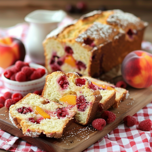 Fresh Raspberry and Peach Loaf: A Perfect Summertime Treat