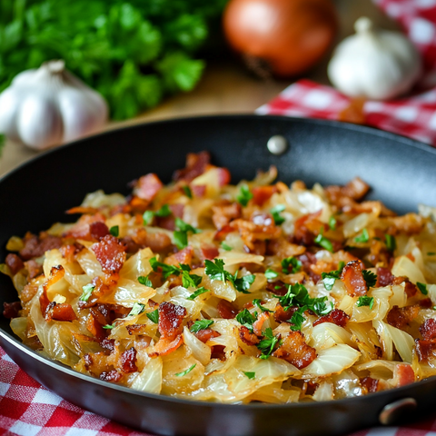 Savory Fried Cabbage with Bacon and Onions - A Comforting Classic