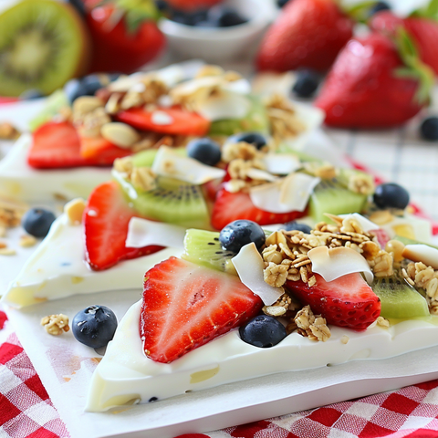 Colorful and Healthy Frozen Yogurt Bark Recipe – A Fun and Easy Treat for Any Occasion