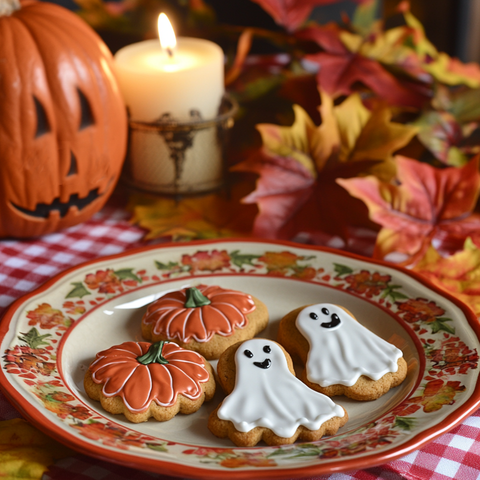 Gingersnap Cookie Cutter Halloween Cookies