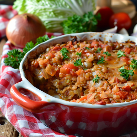 Lazy Vegan Cabbage Roll Casserole Recipe