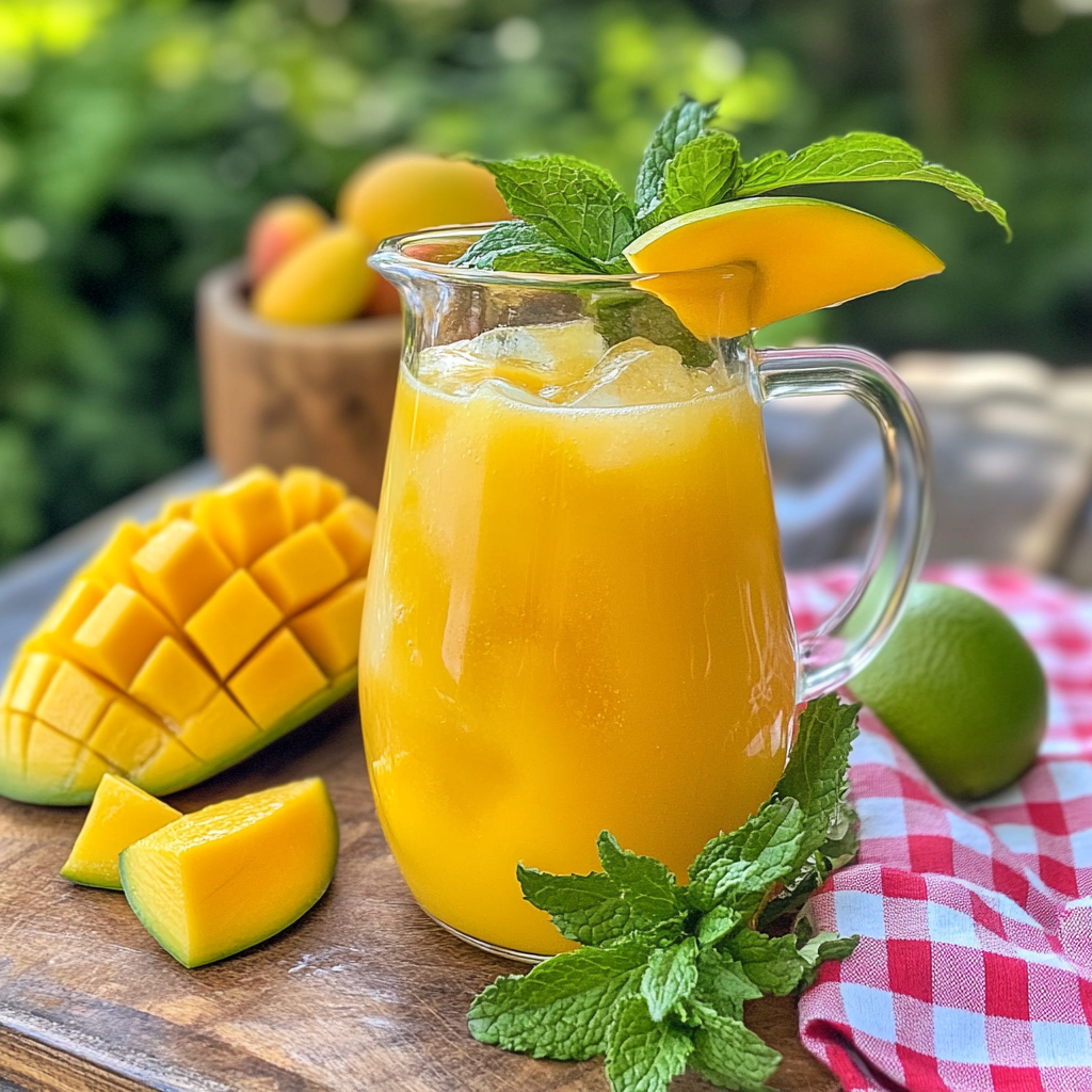 Refreshing Mint Mango Mocktail Recipe