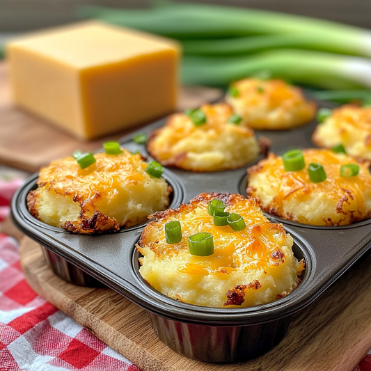 Cheesy Leftover Mashed Potato Muffins