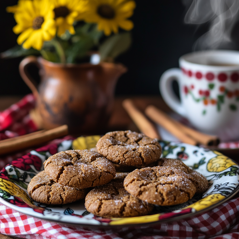 Molasses Crinkle Cookies