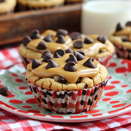 Peanut Butter Chocolate Chip Cookie Cups