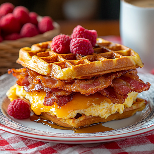 Bacon Maple Waffle Sandwich