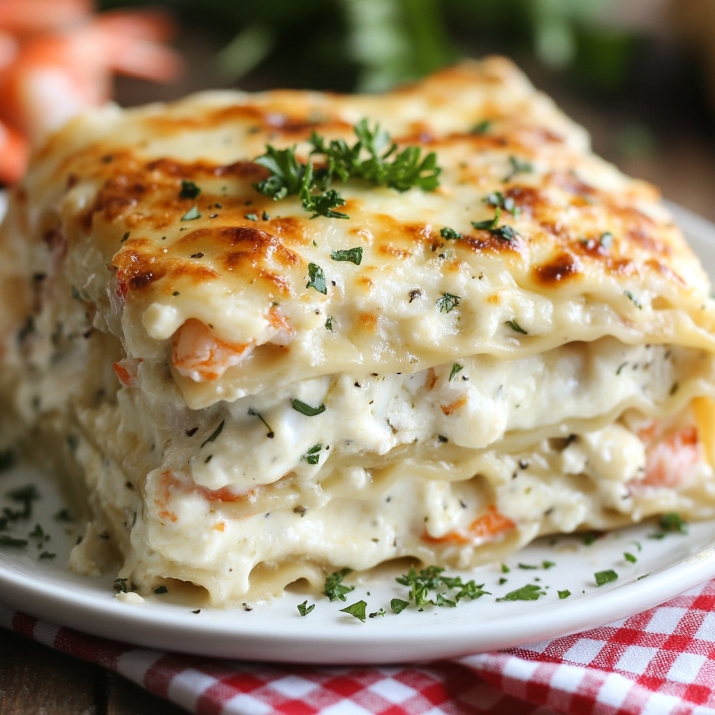 Seafood Alfredo Lasagna